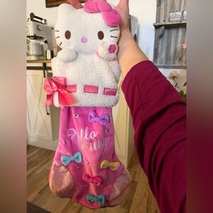 2011 Hello Kitty Pink and White Musical Christmas Stocking